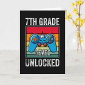 第7級ロック解除キッズ新学期ゲーマー カード (黄色い花)