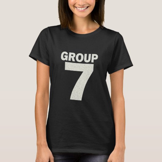 第7群 めめ 私は第7群 面白い 第7群 Tシャツ (正面)