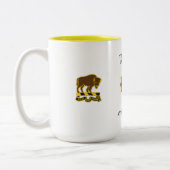 第7艦隊の第10騎兵隊第1 BCT第4 Infのマグ ツートーンマグカップ (左)