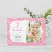第7誕生日の招待状はぴかぴか光ります 招待状 (スタンド正面)