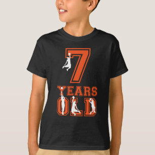第7誕生日の男の子のワイシャツ-バスケットボールのTシャツ Tシャツ