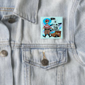 第7誕生日のTシャツおよびギフトを略奪して下さい 缶バッジ (インサイチュ)