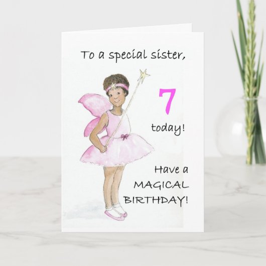 第7誕生日カード(姉妹用) カード (正面)