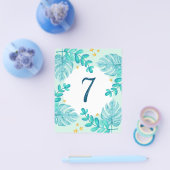 第7誕生日グリーンリージャングルブルーボーイ招待状 チラシ (シングル)