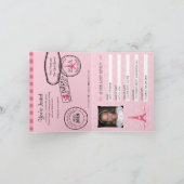 第7誕生日パリパスポート 招待状 (内部)