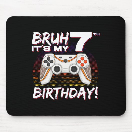 第7誕生日ビデオゲーム第7誕生日ゲーミン マウスパッド (正面)