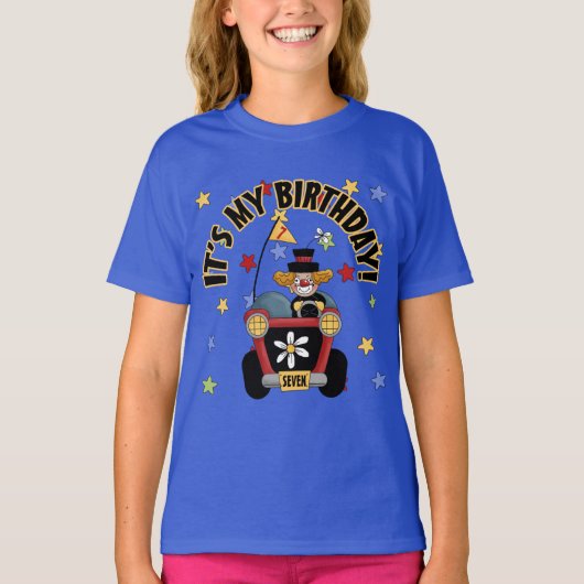 第7誕生日ピエロ Tシャツ (正面)