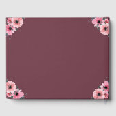 第7誕生日フォトコラージフラワーガールピンク ゲストブック (裏面)