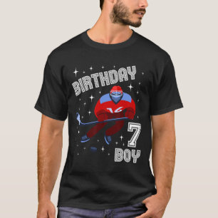 第7誕生日少年アイスホッケー7歳おもしろいB日M Tシャツ