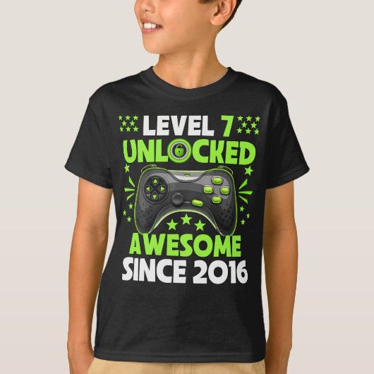 第7誕生日少年レベル7ロック解除素晴らし2016 Tシャツ (正面)