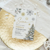 第7誕生日招待状ウィンターセブン誕生日 招待状