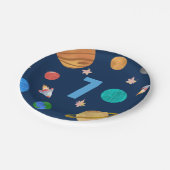 第7誕生日系太陽の惑星 ペーパープレート (アングル)