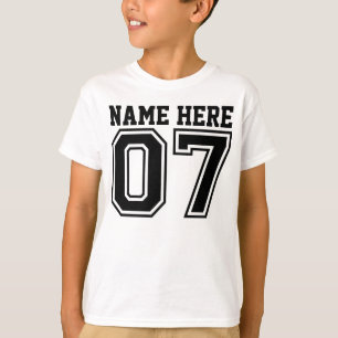 第7誕生日(カスタマイズ可能な子供の名前) Tシャツ