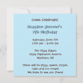 第7誕生日:少年：招待状 招待状 (裏面)