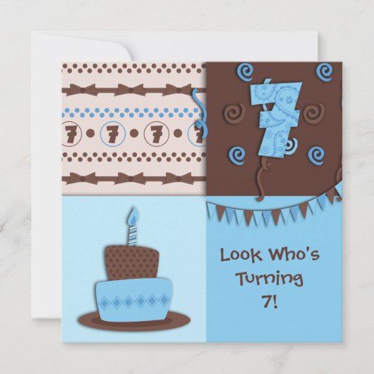第7誕生日:少年：招待状 招待状 (正面)