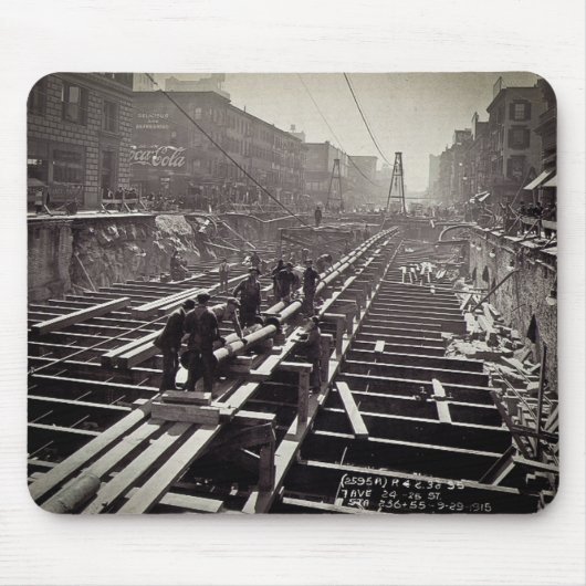 第7道および24第25通りの地下鉄 マウスパッド (正面)