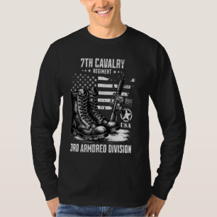 第7騎兵連隊第3装甲師団軍隊 Tシャツ
