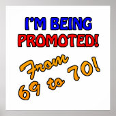 第70おもしろい誕生日ギャグギフト ポスター (正面)