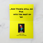 第70ゴルファー誕生日カード カード (内部)