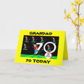 第70ゴルファー誕生日カード カード (黄色い花)