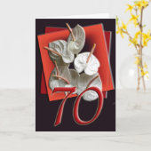 第70ハッピーバースデーカード カード (黄色い花)