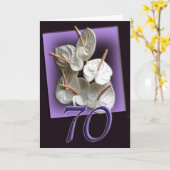 第70ハッピーバースデーカード カード (黄色い花)