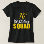 第70ハッピーバースデー分隊パーティー日家族グループ Tシャツ (デザイン正面)