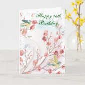 第70バースデー・カード カード (黄色い花)