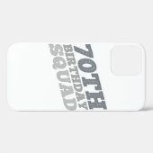 第70動揺して回グレー・バースデー・スクード Case-Mate iPhoneケース (裏面 (横))
