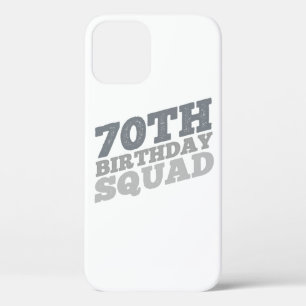 第70動揺して回グレー・バースデー・スクード iPhone 12ケース