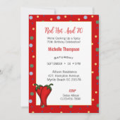 第70回おもしろい赤トウガラスバースデーパーティー 招待状 (正面)