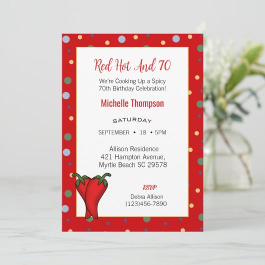 第70回おもしろい赤トウガラスバースデーパーティー 招待状 (スタンド正面)