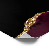 第70回バースデーパーティブルゴーニュ金ゴールドアゲートウェルカム ポスター (角)