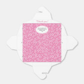 第70回バースデーパーティーのピンク/白の番号模様 フェイバーボックス (折り畳みなし)