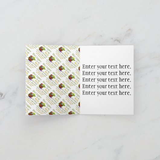 第70回バースデーパーティーのプレゼント。私の70日に何が起こるか カード (内部)