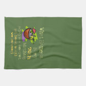 第70回バースデーパーティーのプレゼント。私の70日に何が起こるか キッチンタオル (横)