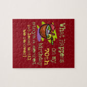 第70回バースデーパーティーのプレゼント。私の70日に何が起こるか ジグソーパズル (横)