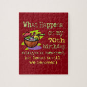 第70回バースデーパーティーのプレゼント。私の70日に何が起こるか ジグソーパズル (縦)