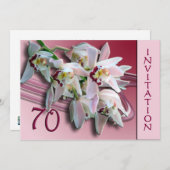 第70回バースデーパーティーの招待状 – Languages 招待状 (正面/裏面)