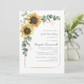 第70回バースデーパーティーひまわりユーカリ植物学 招待状 (スタンド正面)