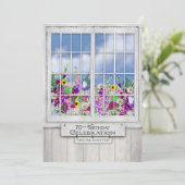 第70回バースデーパーティーへの招待、ウィ素朴ンドウ 招待状 (スタンド正面)