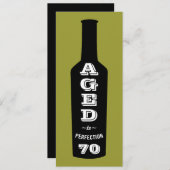 第70回バースデーパーティーへの招待（完全版） 招待状 (正面/裏面)