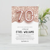 第70回バースデーパーティーへの招待 招待状 (スタンド正面)