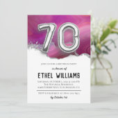 第70回バースデーパーティーへの招待 招待状 (スタンド正面)