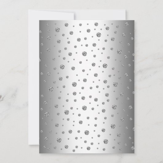 第70回バースデーパーティーへの招待 – Silver 招待状 (裏面)