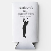 第70回バースデーパーティーゴルファーエレガントパー・セブン スリム缶クーラー (正面)