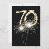 第70回バースデーパーティースパーカー 招待状 (正面)