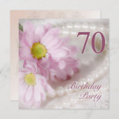 第70回バースデーパーティーデイジー 招待状 (正面/裏面)