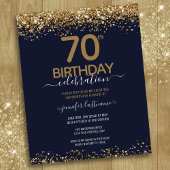 第70回バースデーパーティーバジェット招待状