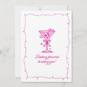 第70回バースデーパーティー写真エスプレッソ・マルティーニ 招待状 (裏面)